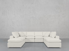 8-Seat Modular Double Lounger U-Sectional