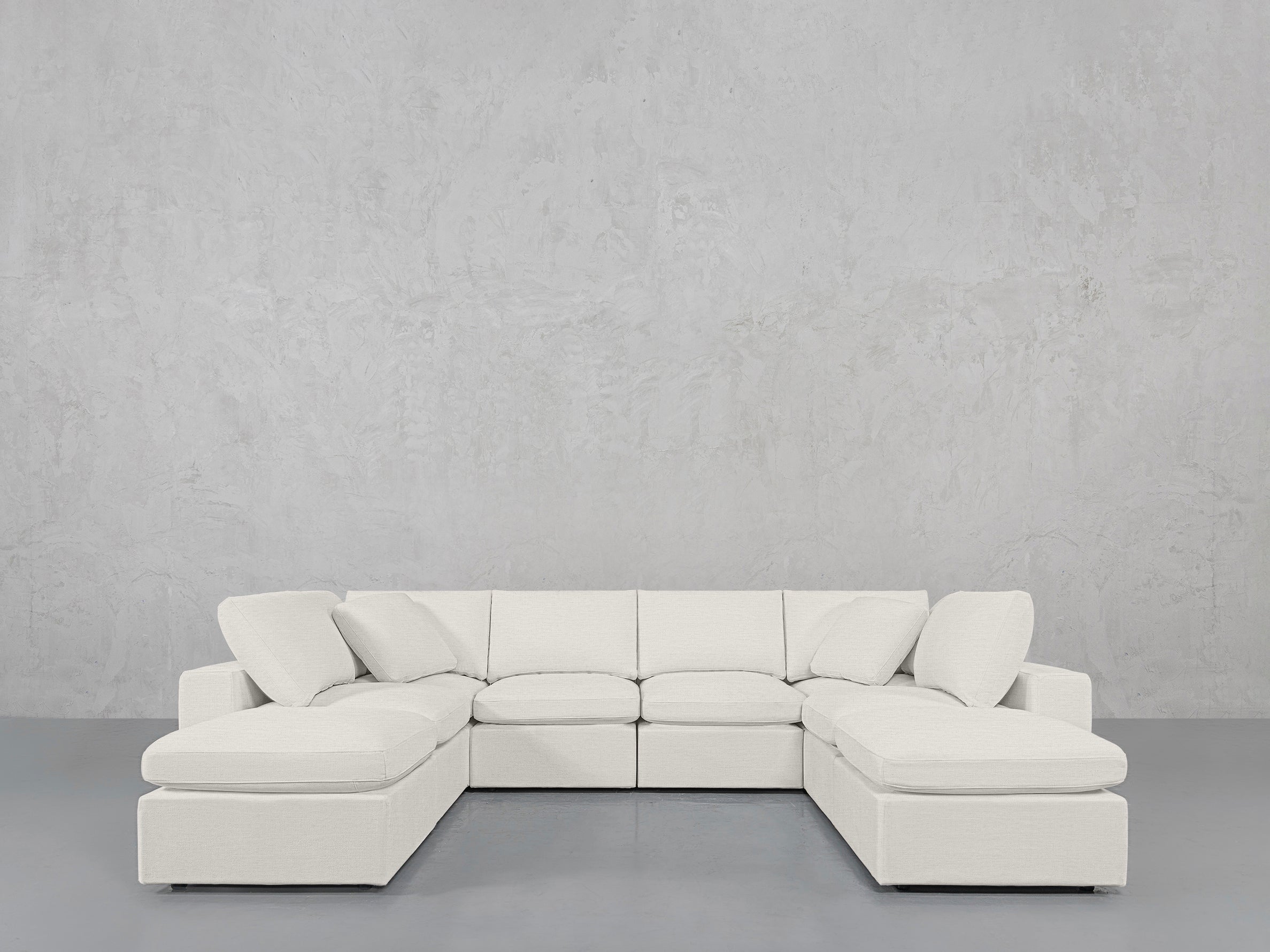 8-Seat Modular Double Lounger U-Sectional