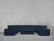 9-Seat Modular U-Sectional with Double Ottoman - 7th Avenue