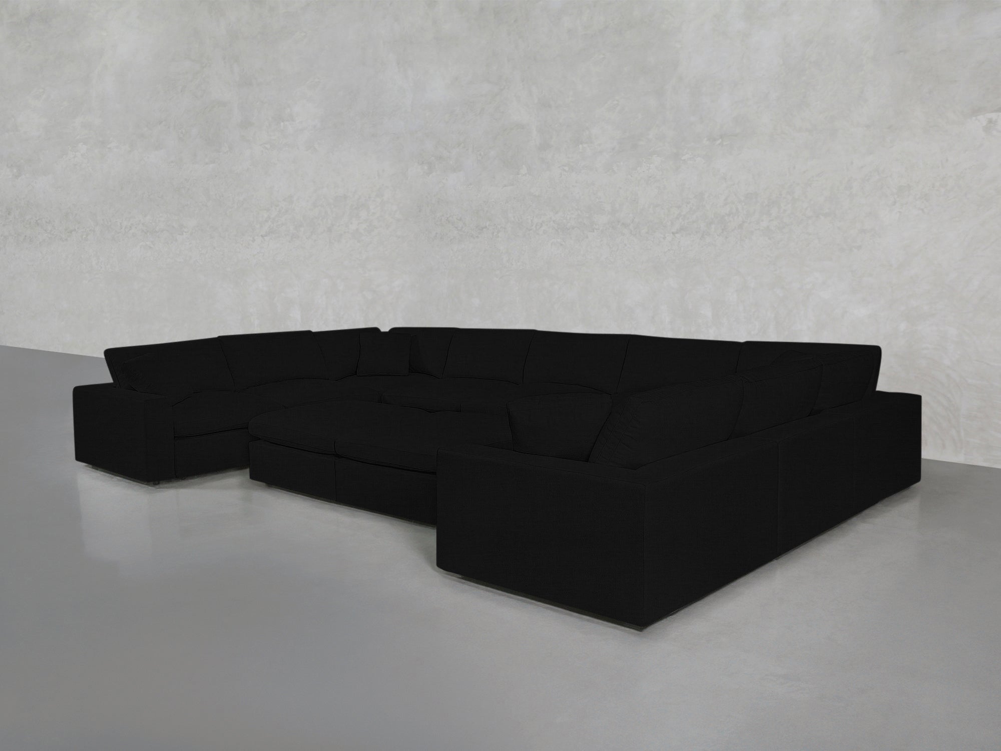 9 - Seat Modular U - Sectional with Double Ottoman - 7th Avenue