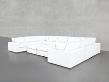 9 - Seat Modular U - Sectional with Double Ottoman - 7th Avenue