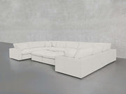 9 - Seat Modular U - Sectional with Double Ottoman - 7th Avenue