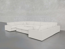 9 - Seat Modular U - Sectional with Double Ottoman - 7th Avenue