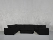9 - Seat Modular U - Sectional with Double Ottoman - 7th Avenue