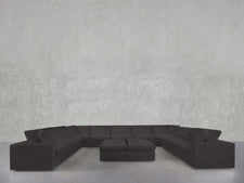 9 - Seat Modular U - Sectional with Double Ottoman - 7th Avenue