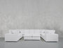 9 - Seat Modular U - Sectional with Double Ottoman - 7th Avenue