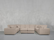 9-Seat Modular U-Sectional with Double Ottoman - 7th Avenue