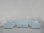 9 - Seat Modular U - Sectional with Double Ottoman - 7th Avenue