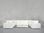 9 - Seat Modular U - Sectional with Double Ottoman - 7th Avenue