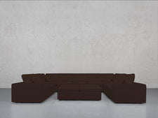 9 - Seat Modular U - Sectional with Double Ottoman - 7th Avenue