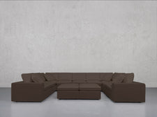 9 - Seat Modular U - Sectional with Double Ottoman - 7th Avenue