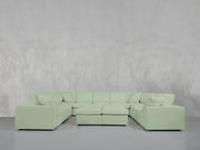 9-Seat Modular U-Sectional with Double Ottoman - 7th Avenue