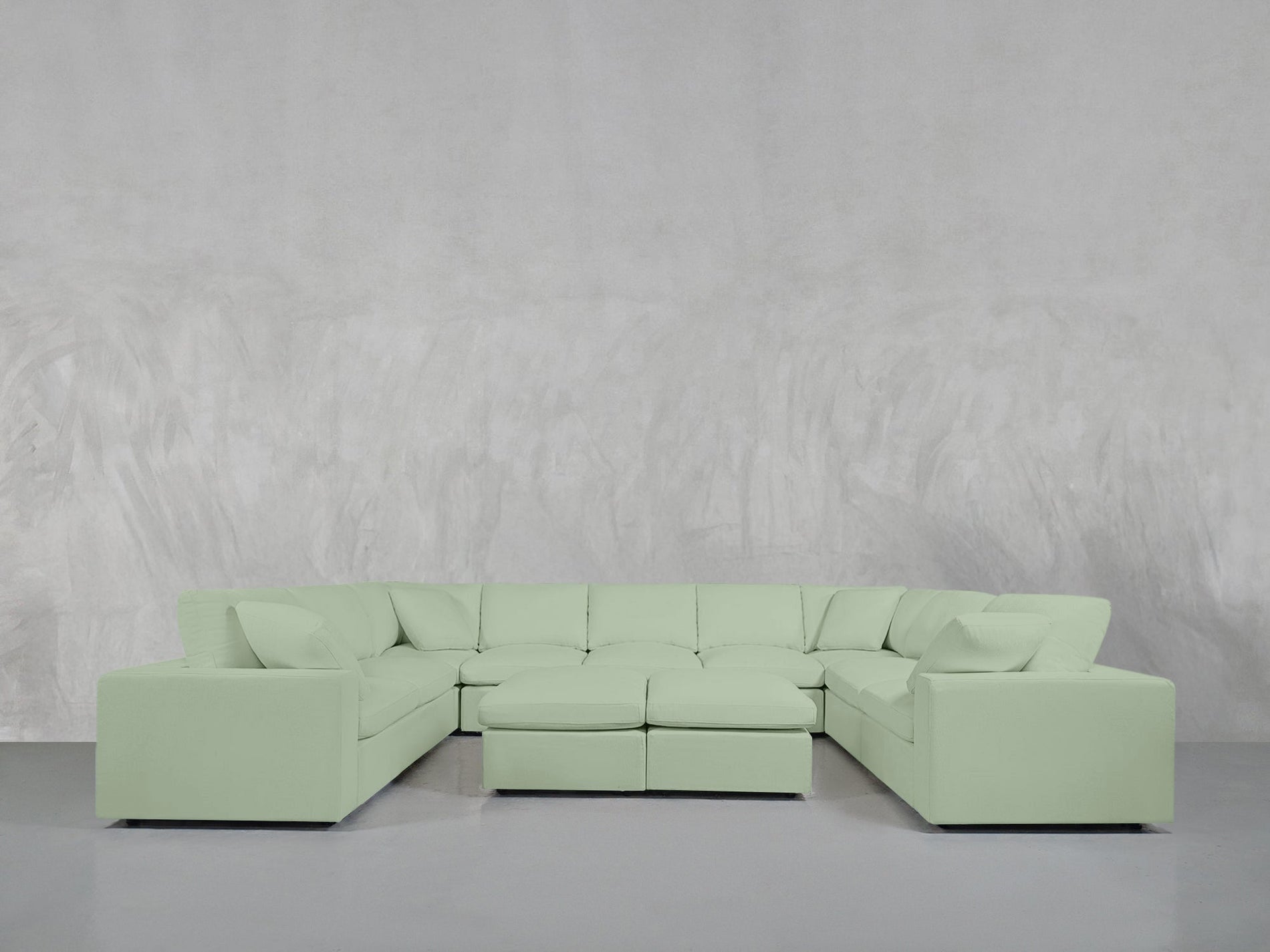 9-Seat Modular U-Sectional with Double Ottoman - 7th Avenue