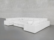 9 - Seat Modular U - Sectional with Double Ottoman - 7th Avenue