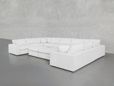 9 - Seat Modular U - Sectional with Double Ottoman - 7th Avenue