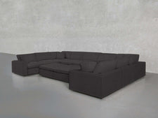 9 - Seat Modular U - Sectional with Double Ottoman - 7th Avenue