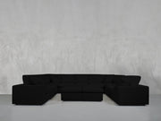 9 - Seat Modular U - Sectional with Double Ottoman - 7th Avenue
