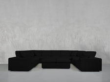 9 - Seat Modular U - Sectional with Double Ottoman - 7th Avenue