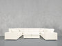 9 - Seat Modular U - Sectional with Double Ottoman - 7th Avenue
