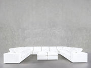 9 - Seat Modular U - Sectional with Double Ottoman - 7th Avenue
