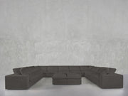 9 - Seat Modular U - Sectional with Double Ottoman - 7th Avenue