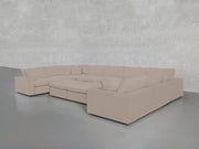9 - Seat Modular U - Sectional with Double Ottoman - 7th Avenue
