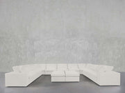 9 - Seat Modular U - Sectional with Double Ottoman - 7th Avenue