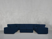 9 - Seat Modular U - Sectional with Double Ottoman - 7th Avenue