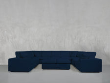 9 - Seat Modular U - Sectional with Double Ottoman - 7th Avenue