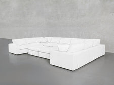 9 - Seat Modular U - Sectional with Double Ottoman - 7th Avenue