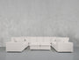 9 - Seat Modular U - Sectional with Double Ottoman - 7th Avenue