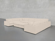 9 - Seat Modular U - Sectional with Double Ottoman - 7th Avenue