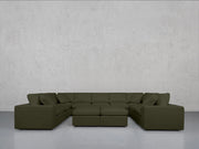 9-Seat Modular U-Sectional with Double Ottoman - 7th Avenue