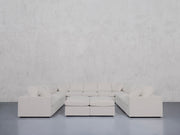 9-Seat Modular U-Sectional with Double Ottoman (Thin Arms) - 7th Avenue