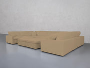 9-Seat Modular U-Sectional with Double Ottoman (Thin Arms) - 7th Avenue