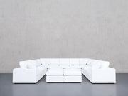 9-Seat Modular U-Sectional with Double Ottoman (Thin Arms) - 7th Avenue