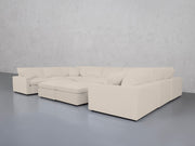 9-Seat Modular U-Sectional with Double Ottoman (Thin Arms) - 7th Avenue