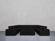 9-Seat Modular U-Sectional with Double Ottoman (Thin Arms) - 7th Avenue