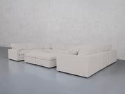 9-Seat Modular U-Sectional with Double Ottoman (Thin Arms) - 7th Avenue