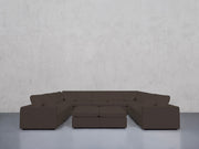 9-Seat Modular U-Sectional with Double Ottoman (Thin Arms) - 7th Avenue