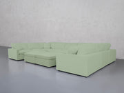 9-Seat Modular U-Sectional with Double Ottoman (Thin Arms) - 7th Avenue
