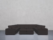 9-Seat Modular U-Sectional with Double Ottoman (Thin Arms) - 7th Avenue