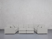 9-Seat Modular U-Sectional with Double Ottoman (Thin Arms) - 7th Avenue