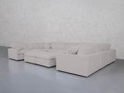 9-Seat Modular U-Sectional with Double Ottoman (Thin Arms) - 7th Avenue