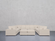9-Seat Modular U-Sectional with Double Ottoman (Thin Arms) - 7th Avenue