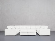9-Seat Modular U-Sectional with Double Ottoman (Thin Arms) - 7th Avenue