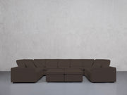 9-Seat Modular U-Sectional with Double Ottoman (Thin Arms) - 7th Avenue
