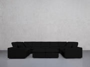 9-Seat Modular U-Sectional with Double Ottoman (Thin Arms) - 7th Avenue