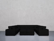9-Seat Modular U-Sectional with Double Ottoman (Thin Arms) - 7th Avenue