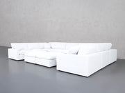 9-Seat Modular U-Sectional with Double Ottoman (Thin Arms) - 7th Avenue